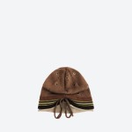 Metal Eyelet Layered Beanie